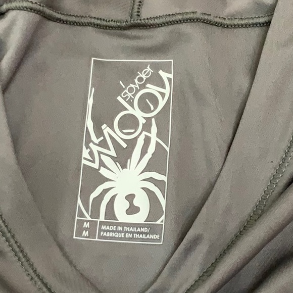 Spyder CYCLING 3/4 SLV TOP - Grey/Wht - Picture 15 of 16